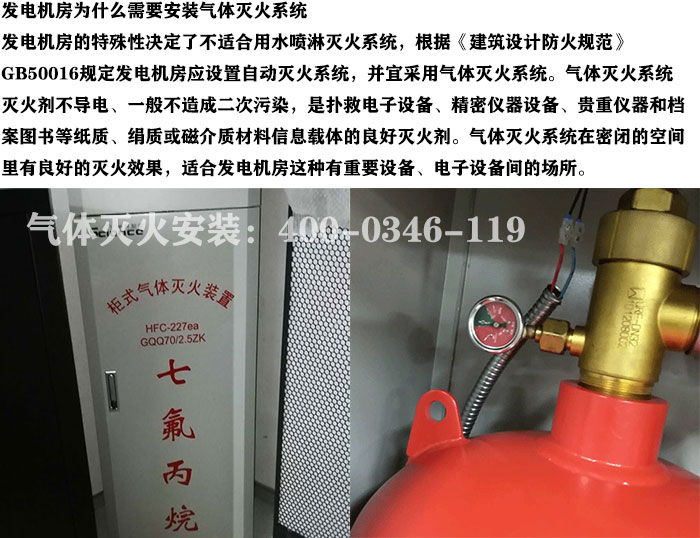 發電機房氣體滅火
